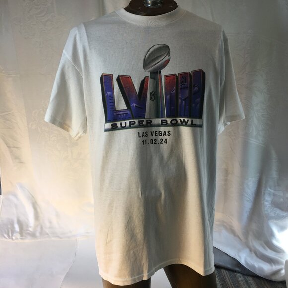 Gildan Bud Light Super Bowl 58 LVIII T-Shirt Men's Sz L T-Shirt Cheifs 49ers - Picture 1 of 13
